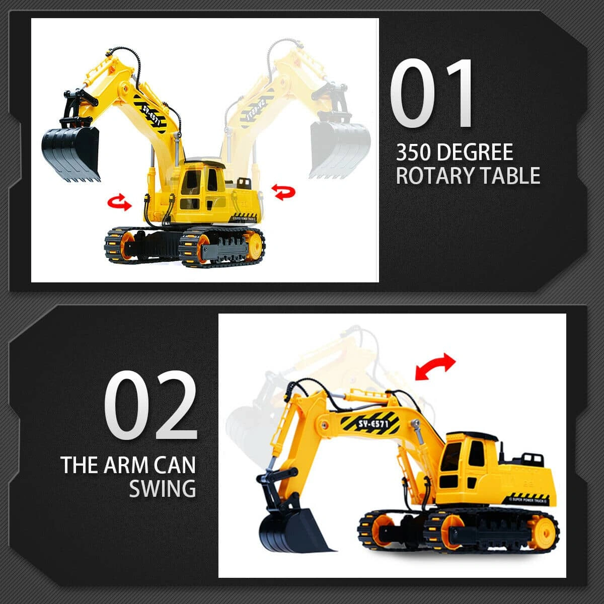 Hosim RC Excavator: Tiny Titan of Terrain Taming! Get Yours Now!